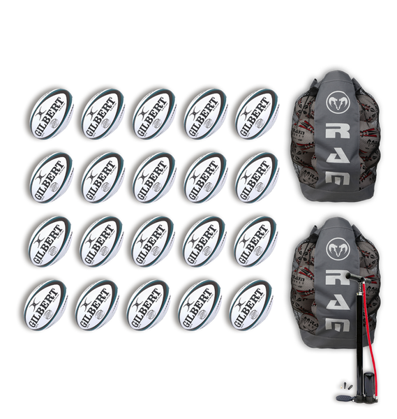 Gilbert Advantia Match Ball Bundle - 20 x balls and bags