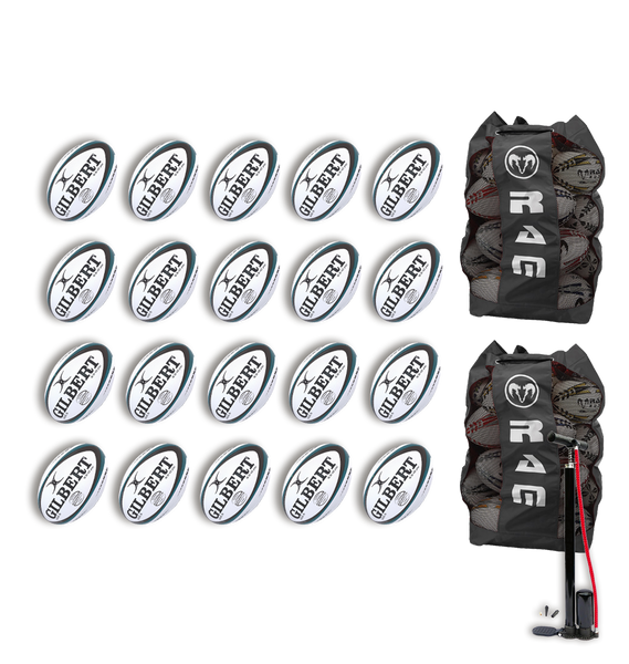 Gilbert Advantia Match Ball Bundle - 20 x balls and bags