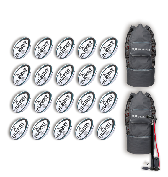 Gilbert Advantia Match Ball Bundle - 20 x balls and bags