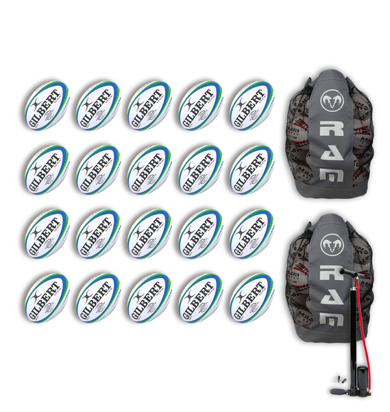 Gilbert Barbarian HD 2.0 Match Ball Bundle - 20 x balls and bag