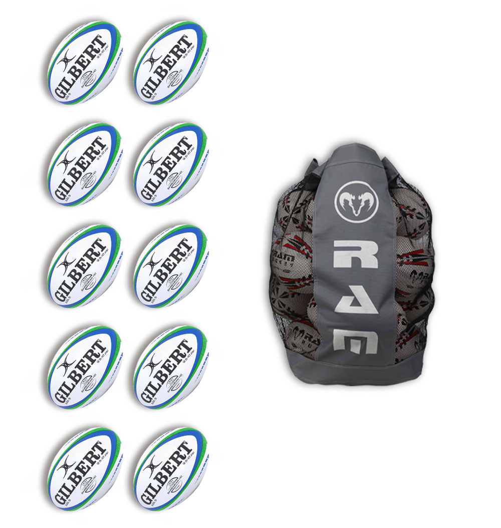 10 x Gilbert Barbarian HD 2.0 Match Ball Bundle