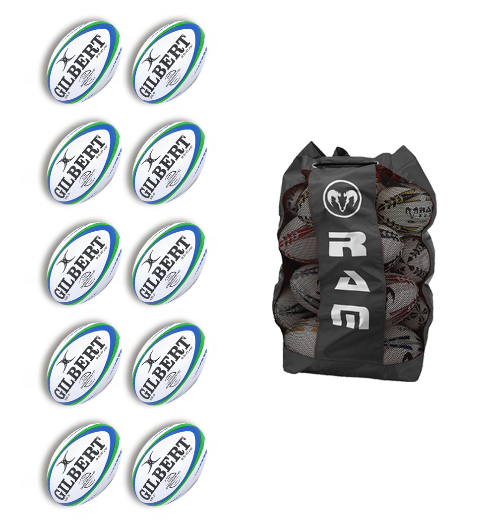 10 x Gilbert Barbarian HD 2.0 Match Ball Bundle