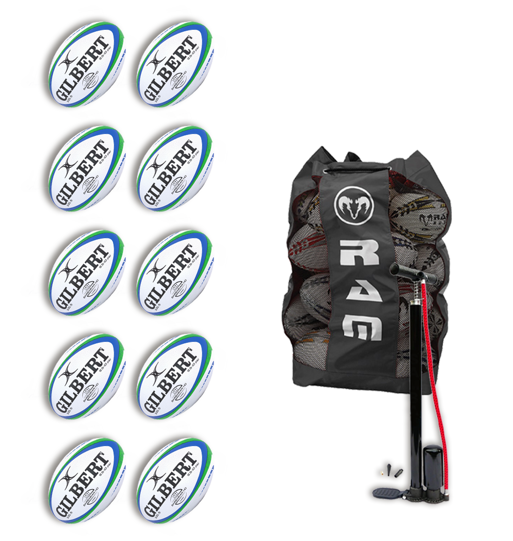 10 x Gilbert Barbarian HD 2.0 Match Ball Bundle