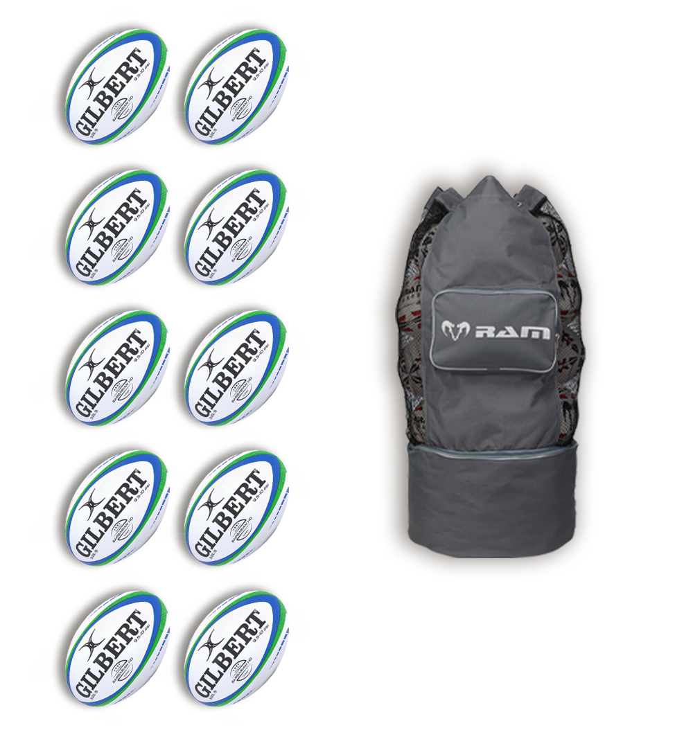 10 x Gilbert Barbarian HD 2.0 Match Ball Bundle