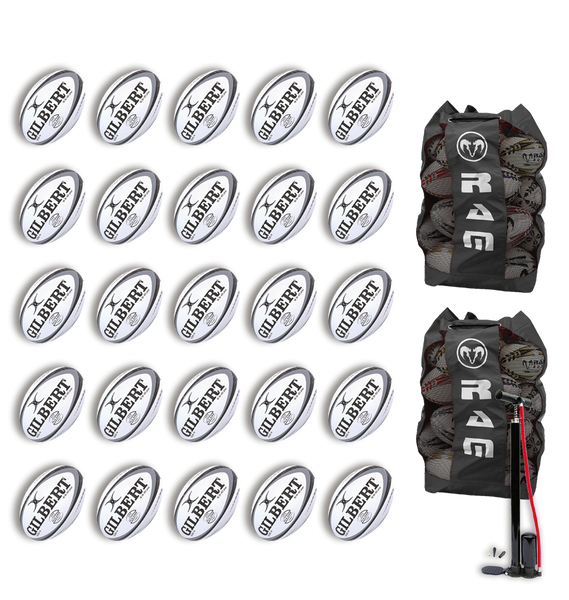 Gilbert Pulsar Match Ball Bundle - 20 or 25 x balls and bags
