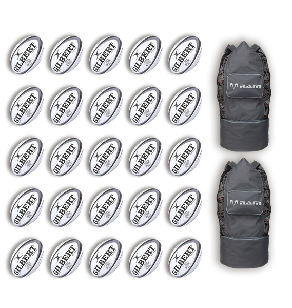 Gilbert Pulsar Match Ball Bundle - 20 or 25 x balls and bags