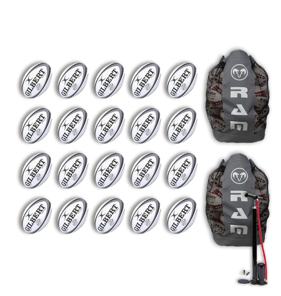 Gilbert Pulsar Match Ball Bundle - 20 or 25 x balls and bags