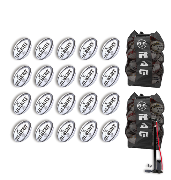 Gilbert Pulsar Match Ball Bundle - 20 or 25 x balls and bags