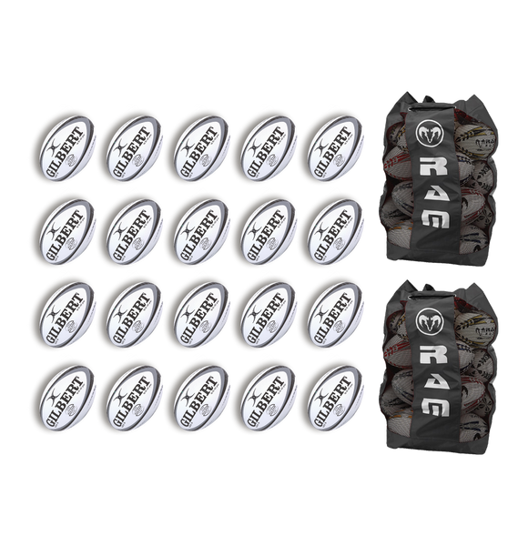 Gilbert Pulsar Match Ball Bundle - 20 or 25 x balls and bags