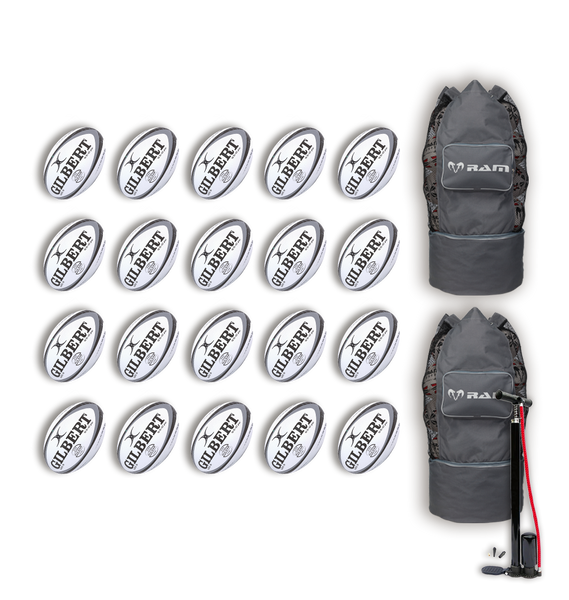 Gilbert Pulsar Match Ball Bundle - 20 or 25 x balls and bags