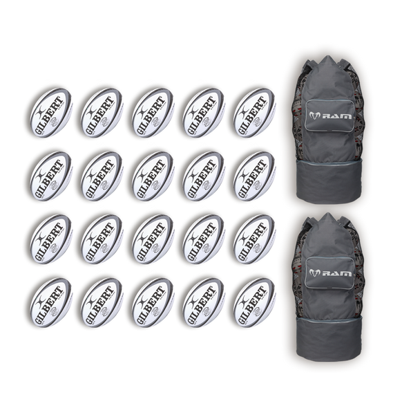 Gilbert Pulsar Match Ball Bundle - 20 or 25 x balls and bags