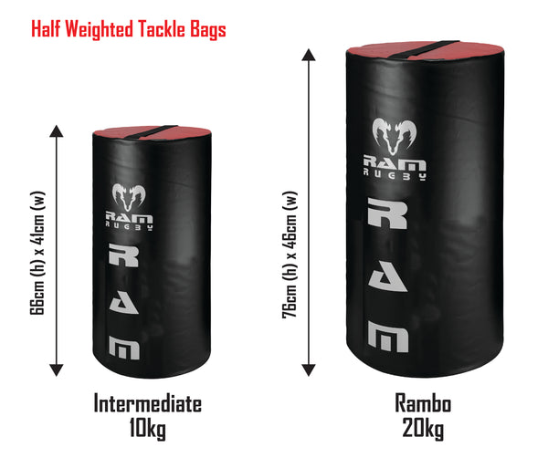 Weighted Half Tackle Bag - Black/Red