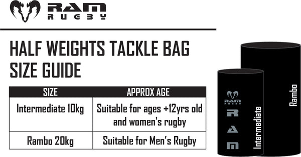 Weighted Half Tackle Bag - Black/Red