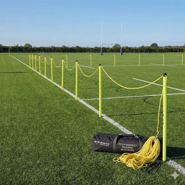 Portable Pitch Respect Barriers - 60m Rope