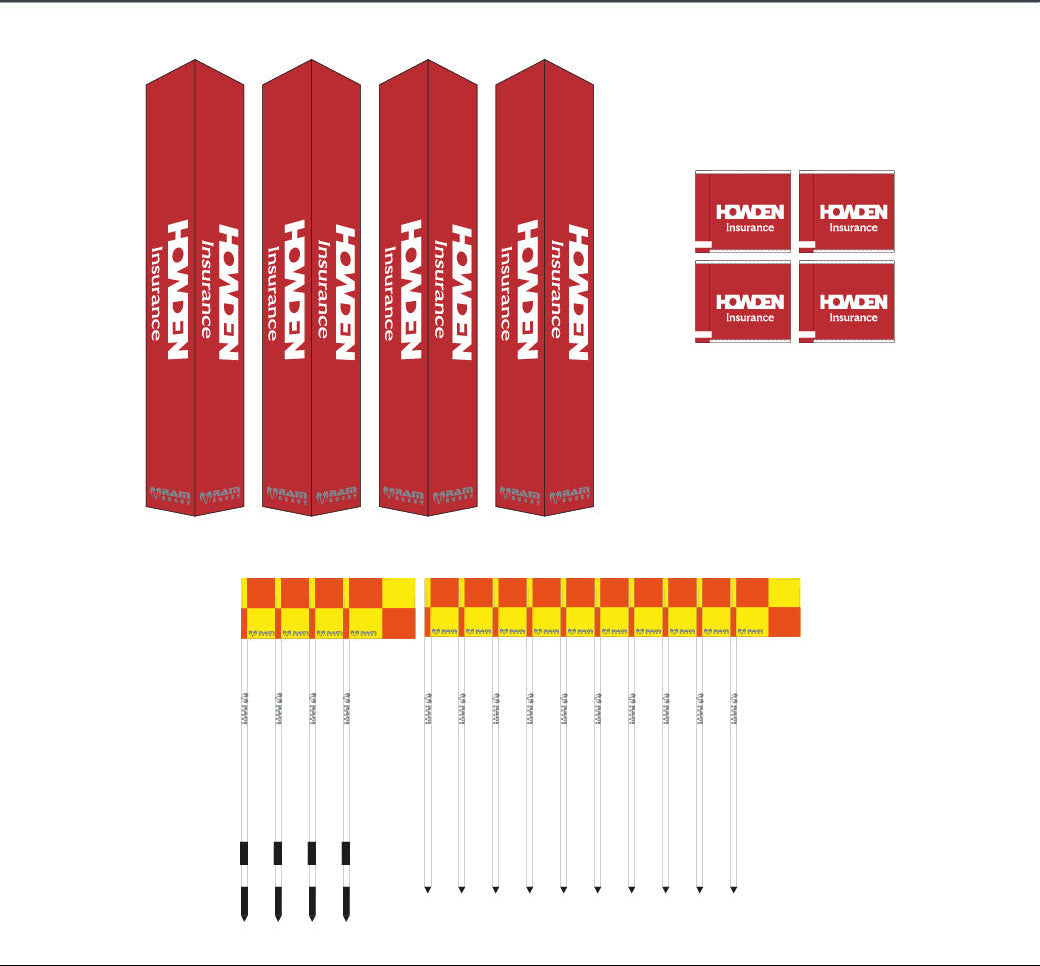 Ram Rugby 2026 Pitch Kit Bundles with 12" post protectors