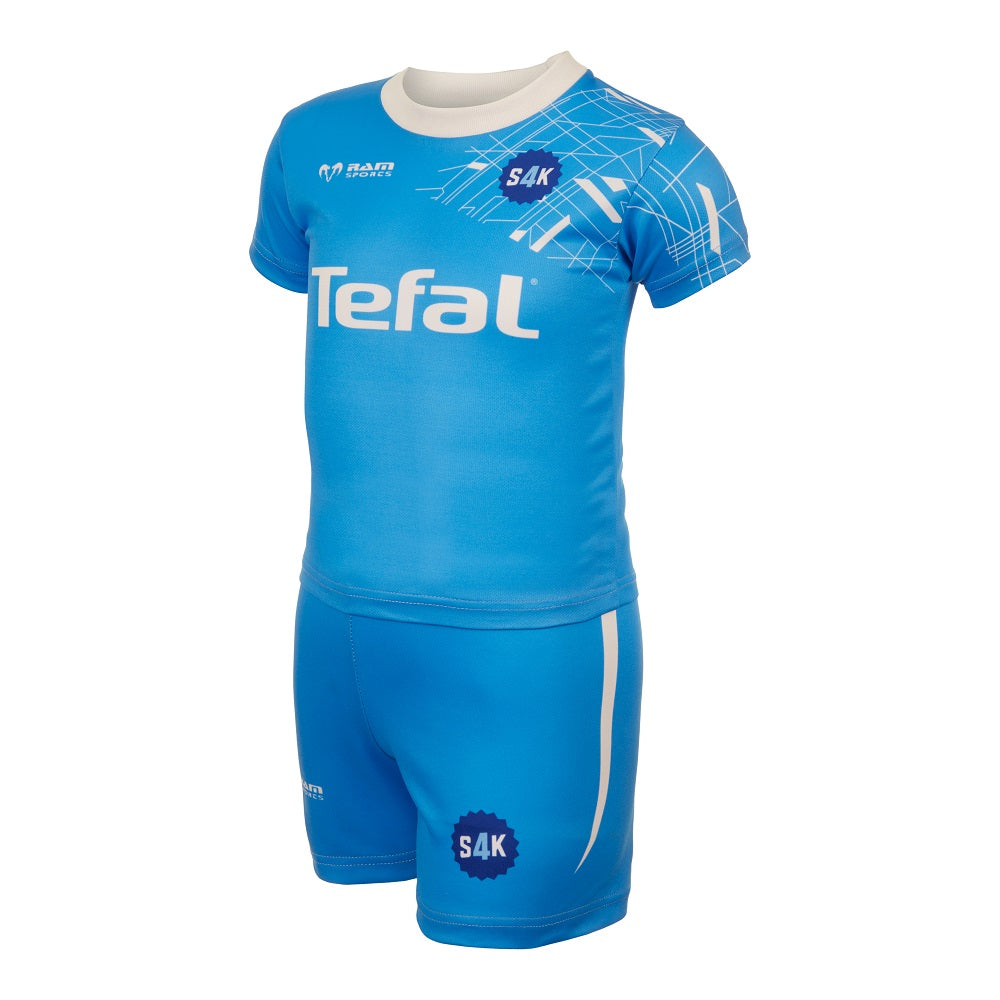 S4K Sky Blue Kids Top & Shorts set
