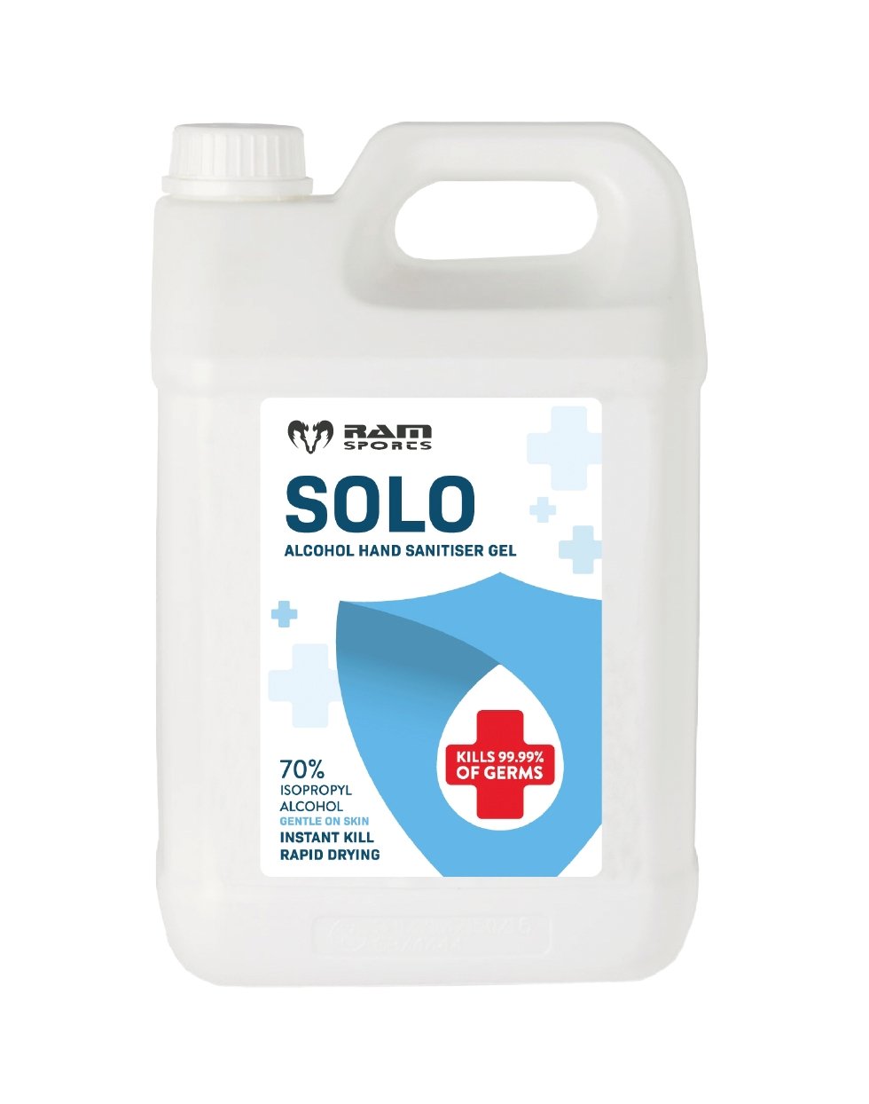 Ram Rugby-5 Litre Hand Sanitiser Gel x 4