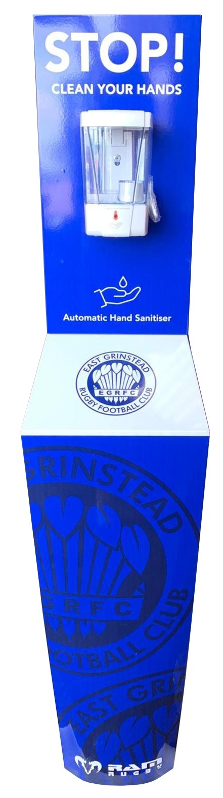 Ram Rugby-Clenzi Hand Sanitiser Station