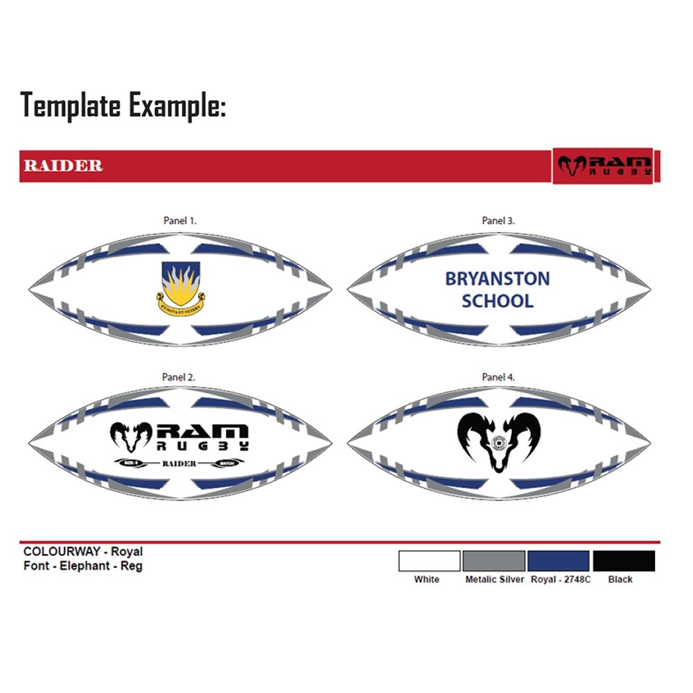 Ram Rugby-Custom Ball Bundle - 8 week delivery