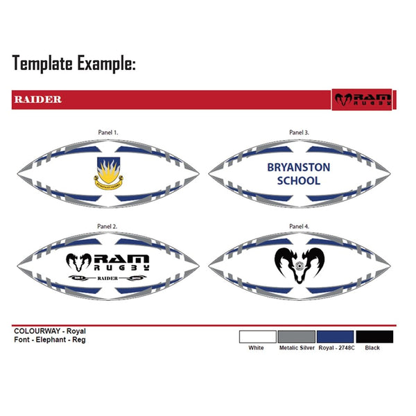 Ram Rugby-Custom Ball Bundle - 8 week delivery