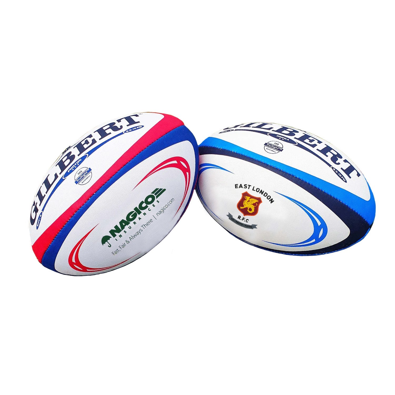 Custom Printed Gilbert Rugby Balls - Ram Rugby