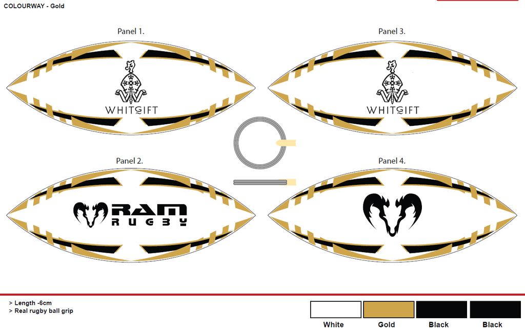 Ram Rugby-Custom Key rings - 8 week delivery