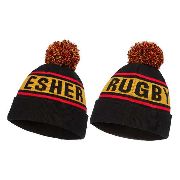 Ram Rugby-Custom Knitted Bobble Hat - Quantity 30-49 - 6 week delivery