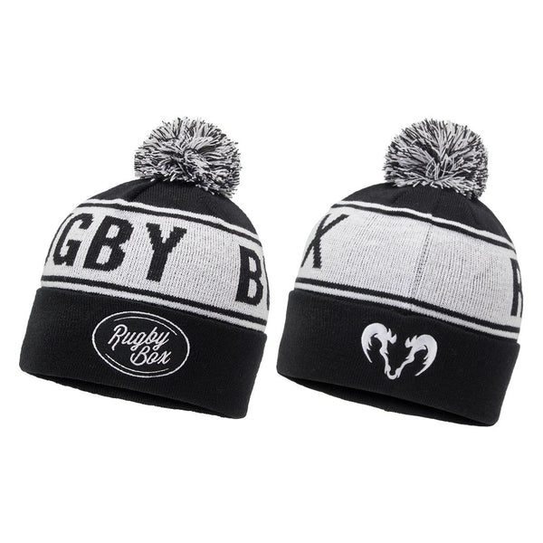 Ram Rugby-Custom Knitted Bobble Hat - Quantity 50-99 - 6 week delivery