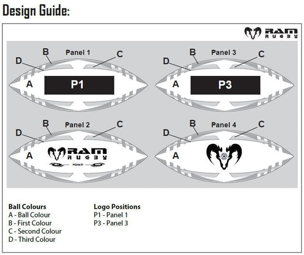 Ram Rugby-Custom Micro Balls - 8 week delivery