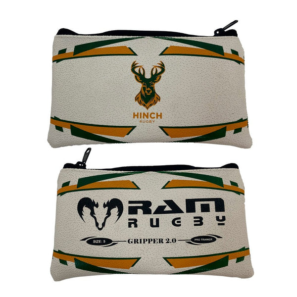 Ram Rugby-Custom Rugby Ball Pencil Case - 8 week delivery