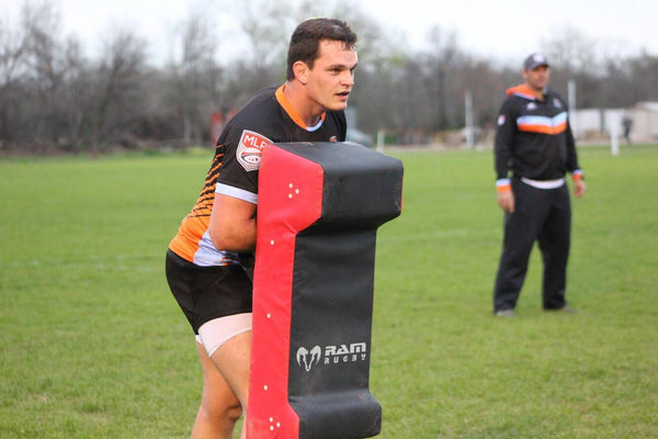 Ram Rugby-Double Wedge Hit Shields