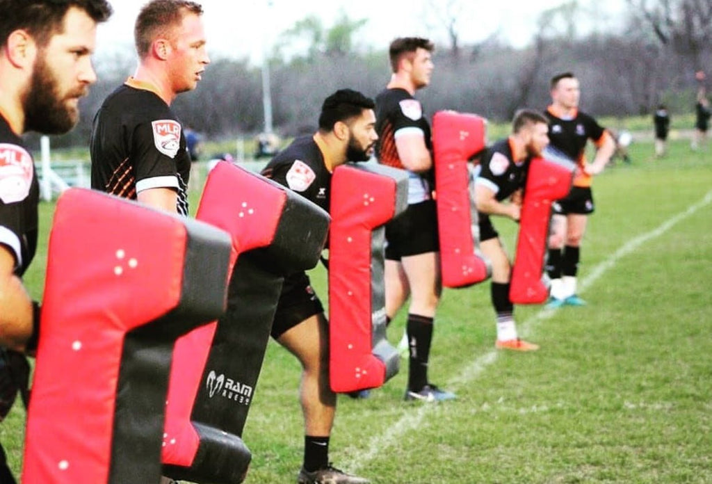 Ram Rugby-Double Wedge Hit Shields