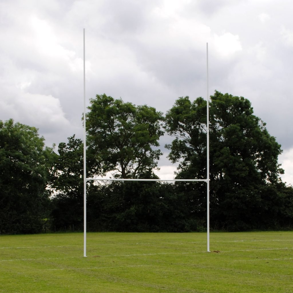 Rugby Goal Posts - 10m (or 33ft) Aluminium Fixed Socketed - Ram Rugby