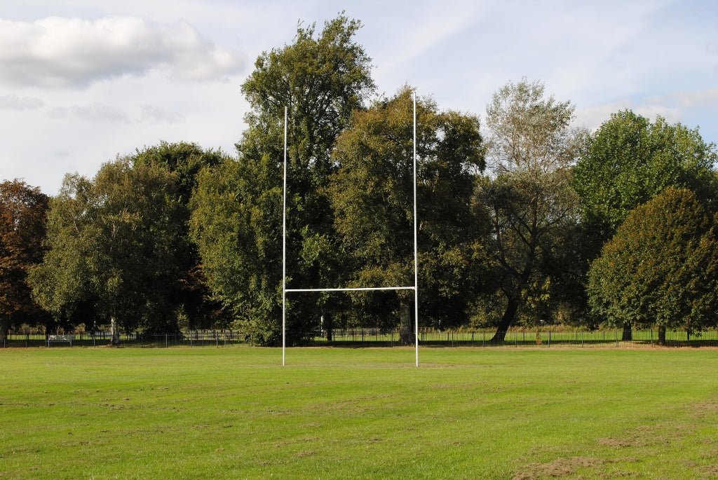 Rugby Goal Posts - 10m (or 33ft) Aluminium Fixed Socketed - Ram Rugby