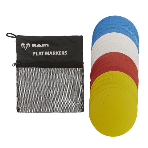 Ram Rugby-Flat Marker Cones - Set of 20
