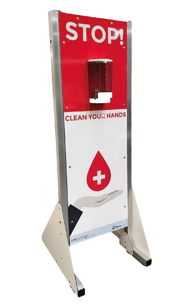 Ram Rugby-Free Standing Sanitiser Station