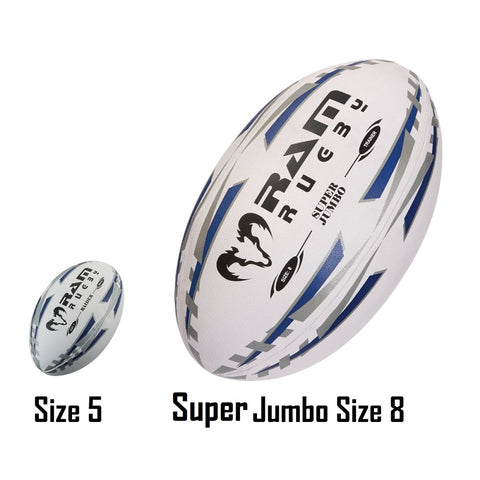 Ram Rugby-Giant Rugby Ball - Super Jumbo - 66cm