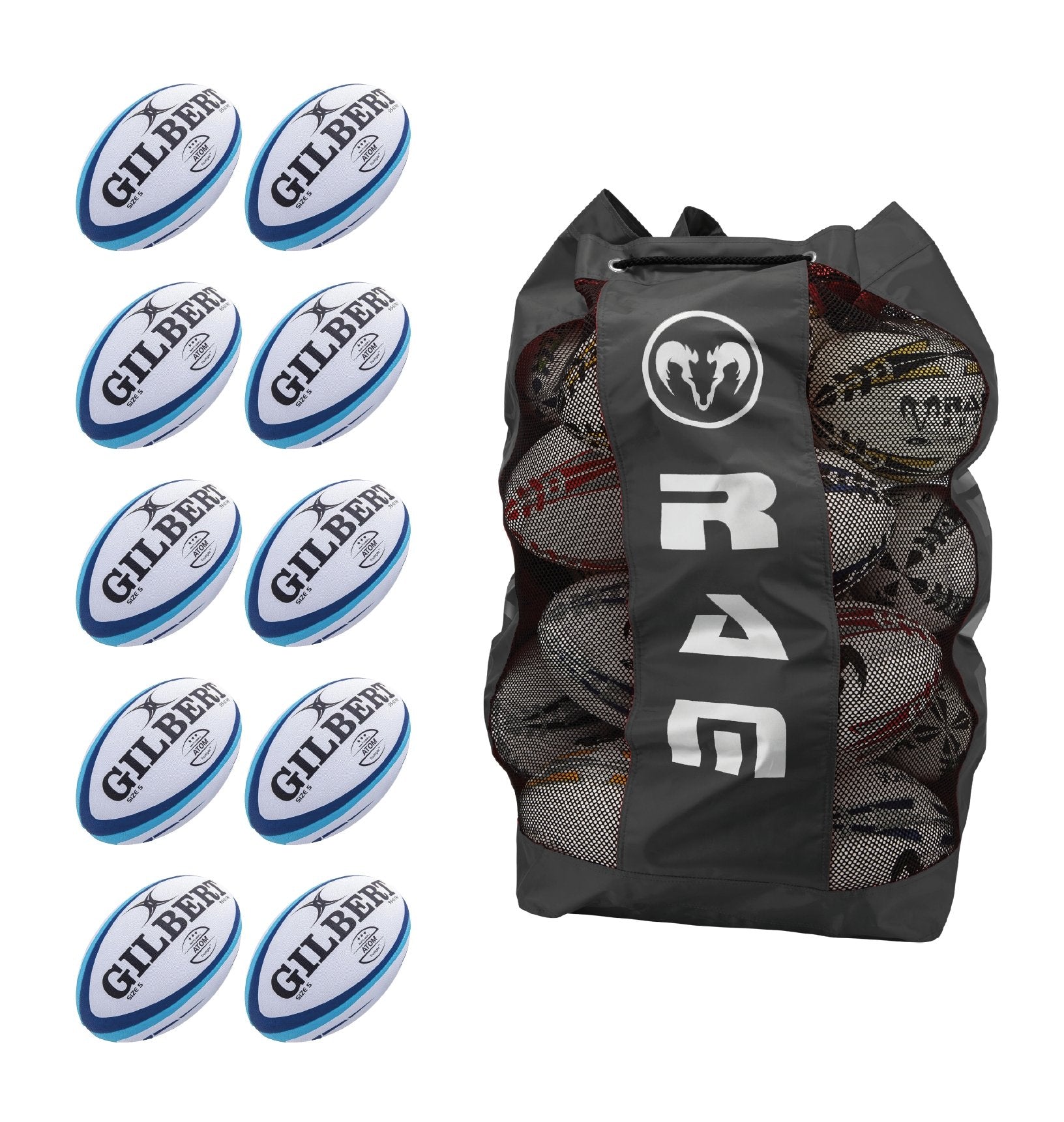 Ballon de rugby Gilbert Atom Match Bleu Taille 4 Ballon de rugby Gilbert Atom Match Bleu Taille 4