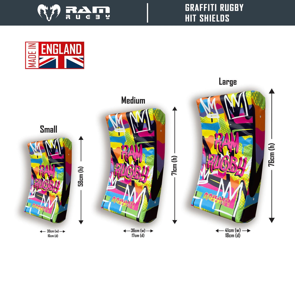 Ram Rugby-Graffiti Design Hit Shields