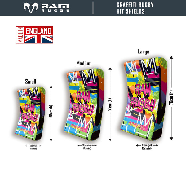 Ram Rugby-Graffiti Design Hit Shields