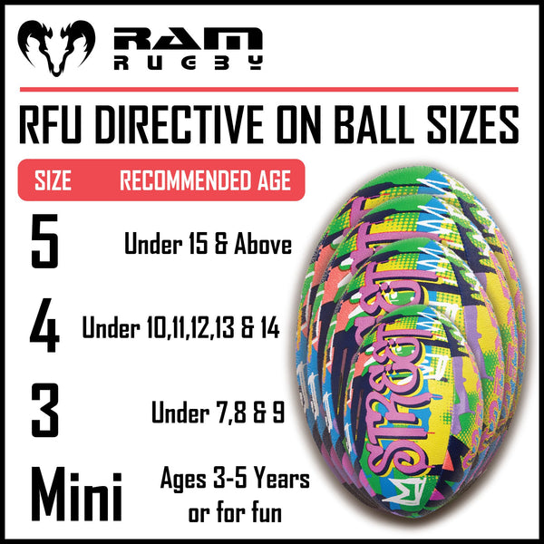 Ram Rugby-Graffiti Design – Squad Trainer Ball