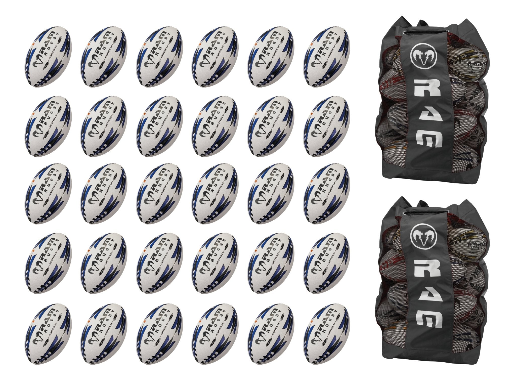 Gripper 2.0 Pro Trainer Ball Bundle - 30 x balls and 2 bags