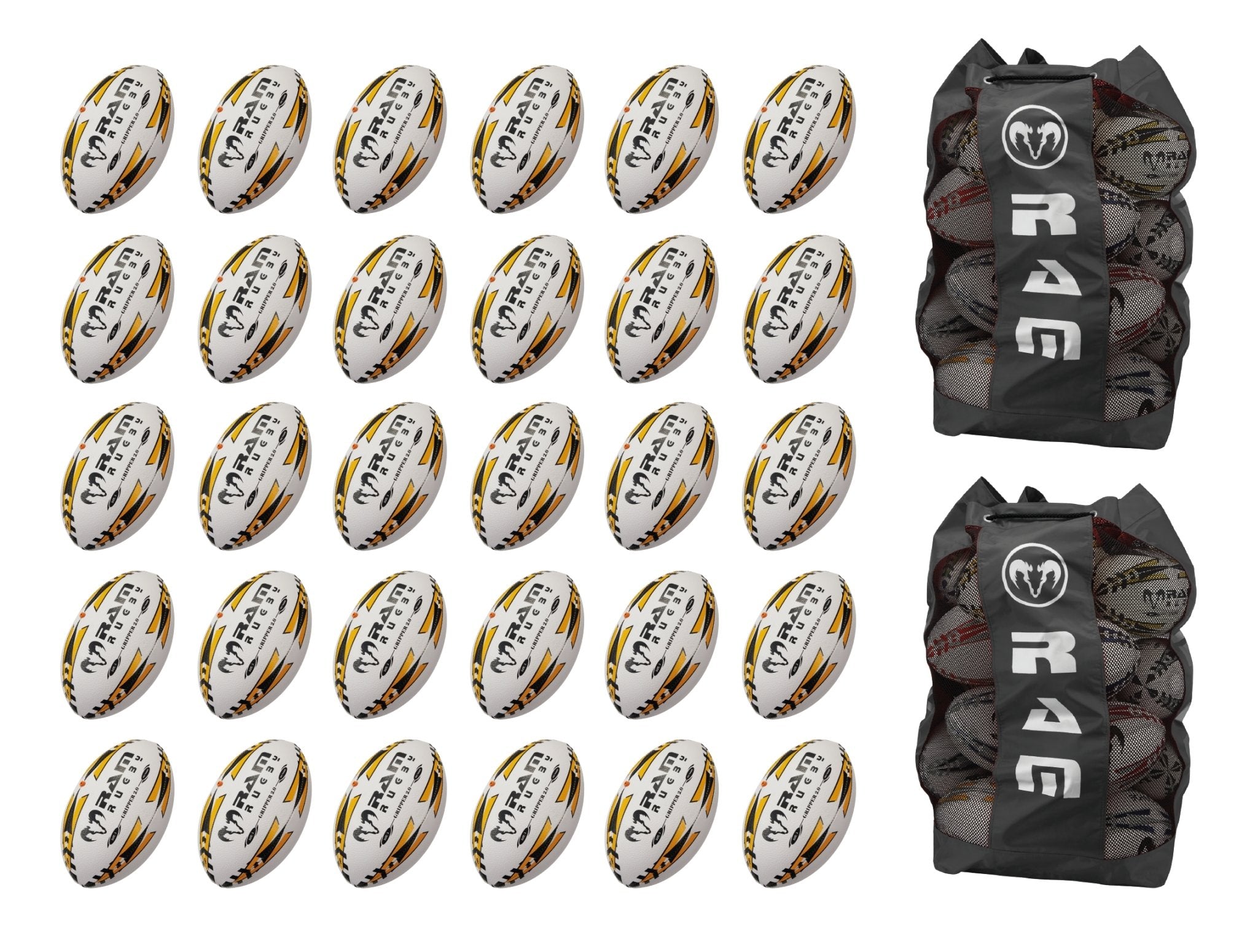Gripper 2.0 Pro Trainer Ball Bundle - 30 x balls and 2 bags
