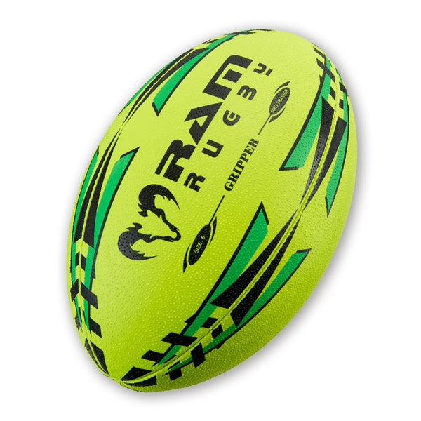 Ram Rugby-Gripper 2.0 - Pro Trainer Ball - Neon