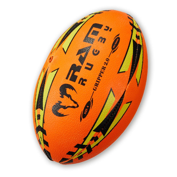 Ram Rugby-Gripper 2.0 - Pro Trainer Ball - Neon