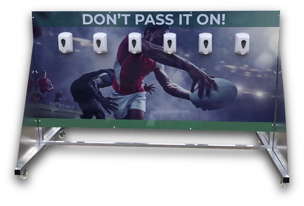 Ram Rugby-Large Portable Free Standing Sanitiser Station