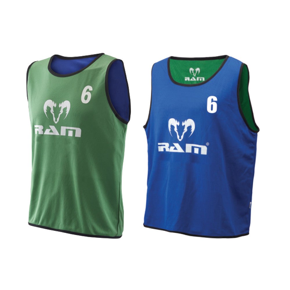 Numbered Reversible Contact Training Bibs - Set of 15
