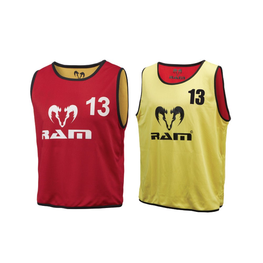 Numbered Reversible Contact Training Bibs - Set of 15