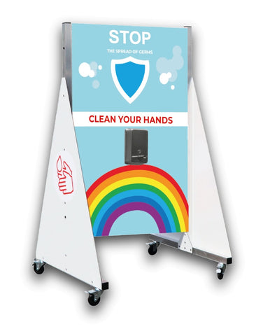 Portable Free Standing Sanitiser Station