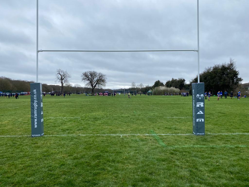 Ram Rugby Post Protectors and Corner Pole Set Bundle 12"